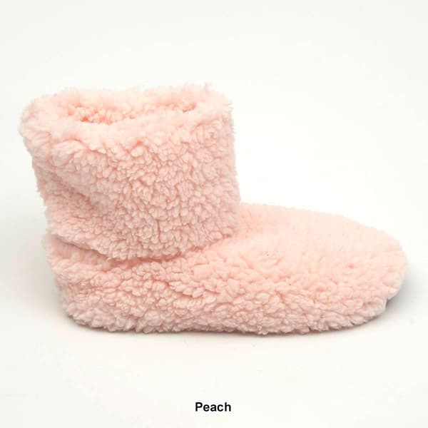 Womens Fuzzy Babba Mini Bootie Slippers