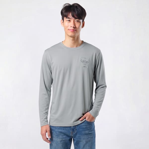 Young Mens SURFZONE(R) Long Sleeve Palm Rashguard - image 