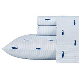 Nautica Whale Stripe Sheet Set