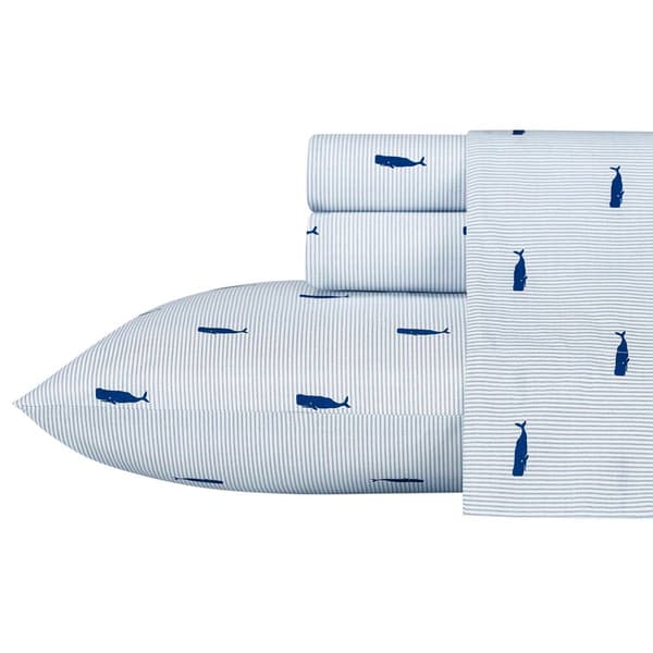 Nautica Whale Stripe Sheet Set - image 