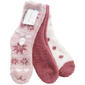 Womens Cuddl Duds(R) 3Pk Nordic Dots Cozies Socks - image 1