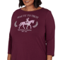 Plus Size Ruby Rd. Must Haves II Haute Trot Equestrian Tee - image 5