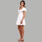 Juniors Trixxi Woven Twist Front Key Hole Puff Sleeve Sun Dress - image 4