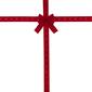 Northlight Seasonal Pre-Lit Red Velvet Christmas Door Bow - image 3