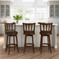HH2 Home Presque Isle Cherry Wood Bar Height Swivel Stool - image 8