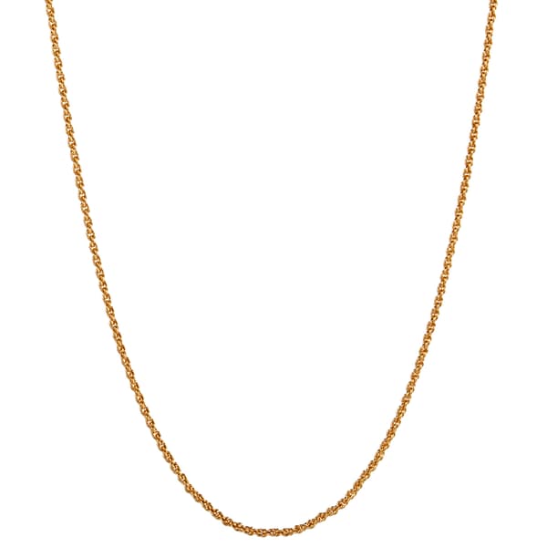Design Collection Gold Plated Rope Necklace - image 