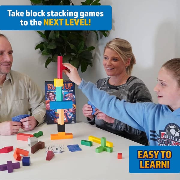 Azure House Games Build Up Block Stacking Game