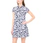 Womens MSK Short Sleeve Floral Disco Dot Shift Dress - image 1