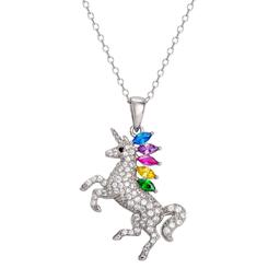 Crystal Unicorn Pendant Necklace