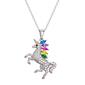 Crystal Unicorn Pendant Necklace - image 1