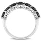 Radiant Rainbow™ 10kt. White Gold & Black Diamond Eternity Ring - image 3