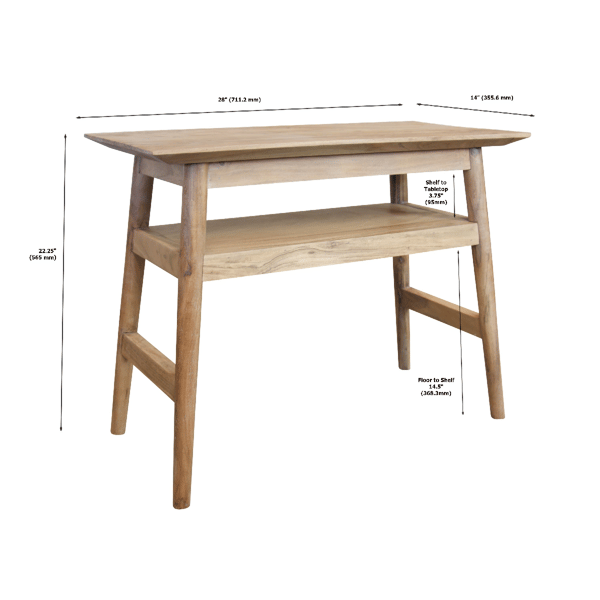 Fairway Avenue Home™ Solid Acacia Recliner Table
