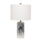 Lalia Home Marbleized Table Lamp w/White Fabric Shade - image 1