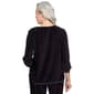 Womens Alfred Dunner Drama Queen Floral Embroidered Blouse - image 2