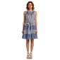Womens Figueroa & Flower Sleeveless Mix Stripe Tier A-Line Dress - image 1