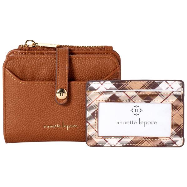Womens Nanette Lepore Leza Bi-Fold Wallet - Nutshell - image 
