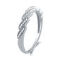 Endless Affection&#8482; 1/10ctw. Diamond Sterling Silver Braid Ring - image 2
