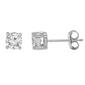 Nova Star&#40;R&#41; White Gold Lab Grown Diamond Solitaire Stud Earrings - image 1