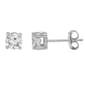 Nova Star(R) White Gold Lab Grown Diamond Solitaire Stud Earrings - image 1