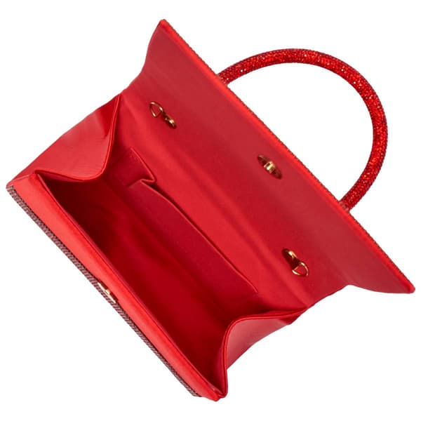 D''Margeaux Evening Clutch with Handle - Red