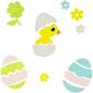 Northlight Seasonal Easter Gel Window Clings -  Set of 6 - image 4