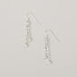 Rosa Rhinestones Rows of Rhinestone Dangle Earrings - image 1