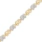 Accents Gold Plated & Diamond Accent Elephant Link Bracelet - image 1