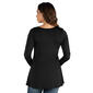 Womens 24/7 Comfort Apparel Flared Henley Tunic Maternity Top - image 2