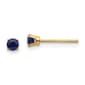 Gemstone Classics&#40;tm&#41; Yellow Gold 3mm. Sapphire Stud Earrings - image 1