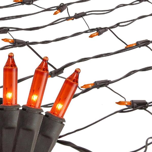 Northlight Seasonal Orange Tree Trunk Wrap Net Lights - image 