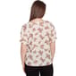 Plus Size Emaline Limon Small Florals Short Sleeve Button Blouse - image 2