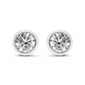 Haus of Brilliance Lab Grown Diamond Classic Bezel Stud Earrings - image 3