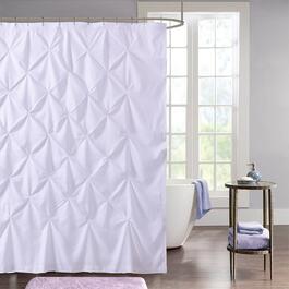 Sweet Home Collection Hudson Pintuck Fabric Shower Curtain