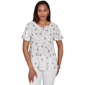 Womens Emaline Verde Grove II Tie Neck Floral Blouse - image 1