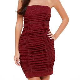 Juniors Emerald Sundae Merlot Tube Dress