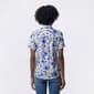 Womens Anne Klein Short Sleeve Button Front Floral Blouse - image 2