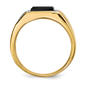 Mens Gentlemen’s Classics™ 14kt. Gold Onyx & 1/10ct. Diamond Ring - image 2