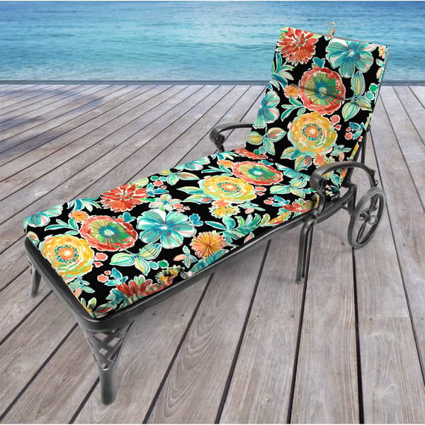 Jordan Manufacturing Colsen Noir Outdoor Chaise Cushion