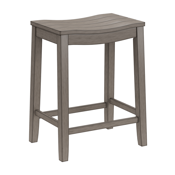 HH2 Home Fiddler Backless Counter Height Stool with Saddle Seat