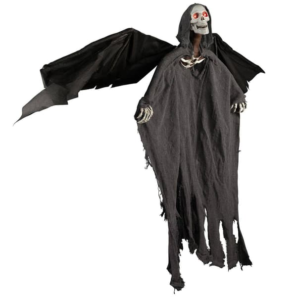Northlight Seasonal 50in. Lighted & Animated Winged Grim Reaper