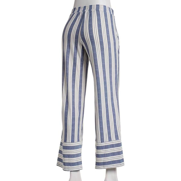 Juniors Derek Heart Mix Vintage Stripe Cuff Pants with Drawstring