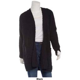 Women Bobeau Long Sleeve Popcorn Pocket Cardigan