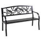 Evergreen Dragonfly Metal Garden Bench - image 1