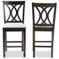 Baxton Studio Reneau Wood Counter Height Pub Chairs - Set of 2 - image 3