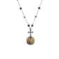 Symbols of Faith 2-Sided Jesus Decal Pendant Chain Necklace - image 1