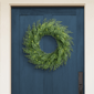 Puleo International Pre-Lit Flocked Wreath w/ Twinkle Rice Lights - image 3