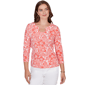 Petites Heart''s of Palm Printed Essentials Printed Stretch Jerse - image 1