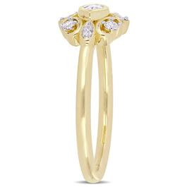 Diamond Classics&#8482; 10kt. Gold 1/4ct. Diamond Floral Ring
