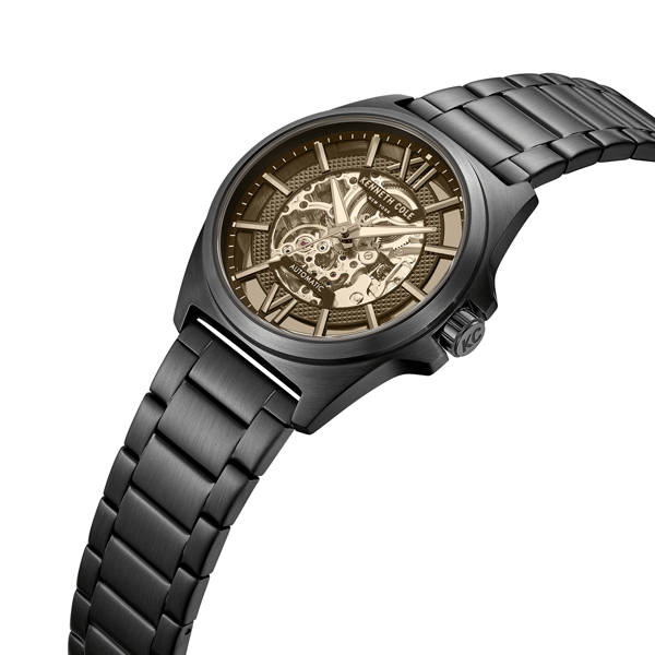 Mens Kenneth Cole New York® Automatic Black Watch - KCWGY0065104
