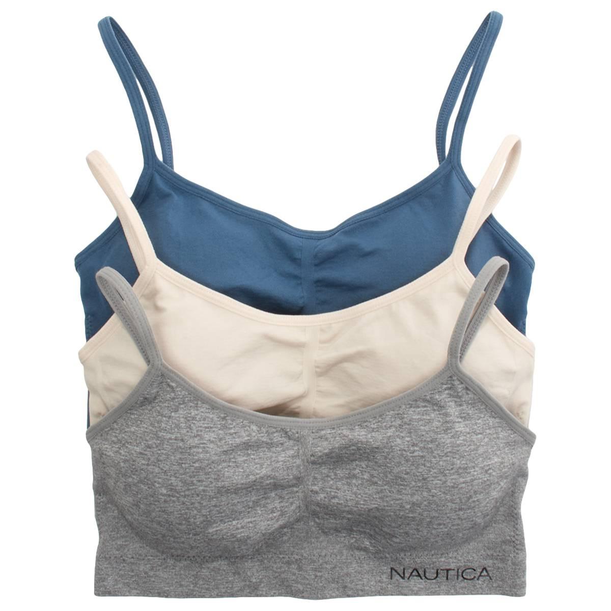 Womens Nautica 3pk. Seamless Lounge Bras - NT4902-3PKAY